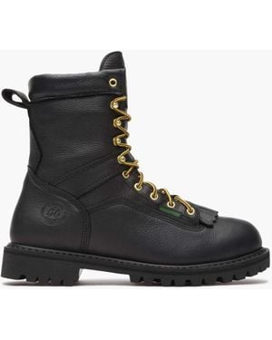 Georgia Boot Waterproof Lace-to-toe Work Boot - Black