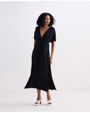 REISTOR Flowy A-line Maxi Dress - Blue