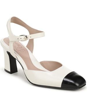 Naturalizer Fedra Strappy Two-tone Square-toe Pumps - Metallic