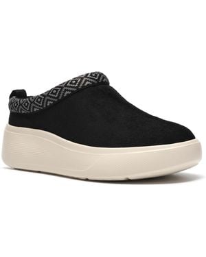 Clarks Solevana Vibe Cloud Stepper Platform Round-toe Booties - Black