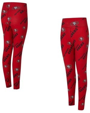 Concepts Sport San Francisco 49ers Mosaic Allover Print leggings - Red