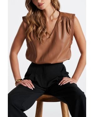 Bishop + Young Bishop + Young Bishop + Young Simone Leather Top - Black