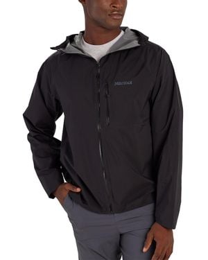 Marmot Superalloy Hooded Packable Rain Jacket - Black