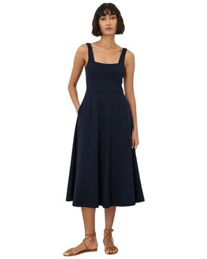 donna morgan fit & flare dress Women's Organic Fit & Flare Cowl Neck Dress in Autumn Cosmos | Size Medium