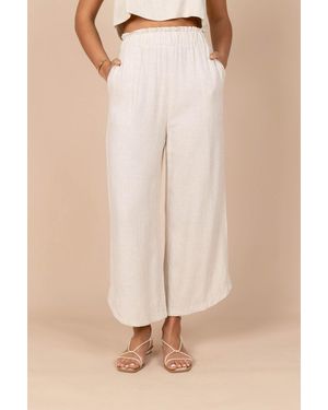 Petal & Pup Eleanor High Waisted Pants - Natural