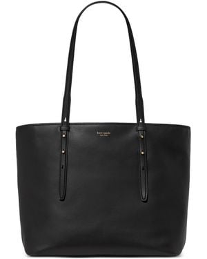 Kate Spade Do It All Leather Zip Tote Bag - Black