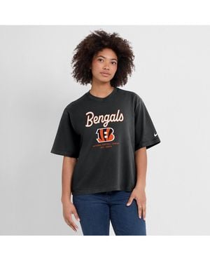 Nike Cincinnati Bengals Essential Script Relaxed Boxy T-shirt - White