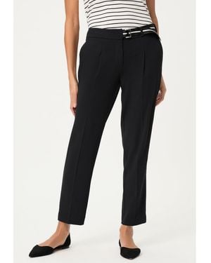 Olsen Lisa Pleated Trouser - Black