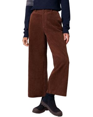 Celtic & Co. Corduroy Crop Culottes Pants - Brown