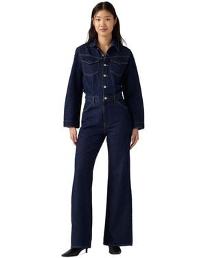Levi's Western Long Sleeve Jumpsuit - Blue