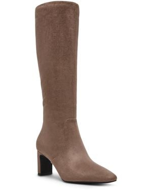 Anne Klein Corbin Knee-high Square Toe Boots - Brown