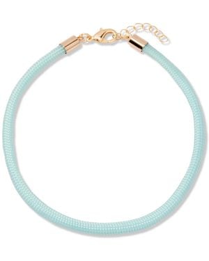 Brook and York Gold-plated Catalina Anklet - Blue