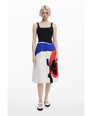 Desigual Dress Designed By Mr. Christian Lacroix - White