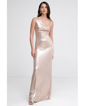 MARCELLA Liberty Metallic Gown - Black