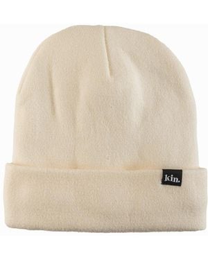 King Apparel Satin-lined Stretch Fit Beanie - Natural