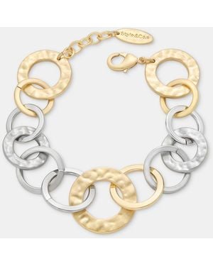 Style & Co. Two-tone Link Chain Bracelet - Metallic