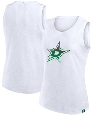 Fanatics Dallas Stars Slub Tank Top - White