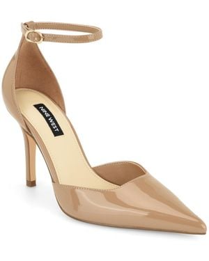 Nine West Graysin Pointed Toe Dress Pumps - Natural