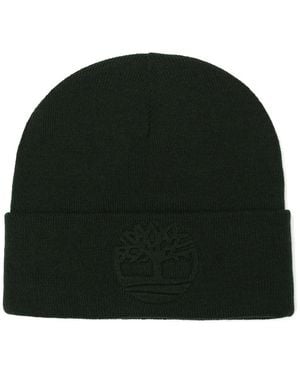 Timberland Embossed Knit Cuffed Beanie - Green