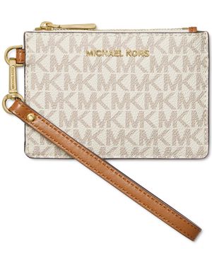 Michael Kors Michael Logo Jet Set Small Coin Purse - White
