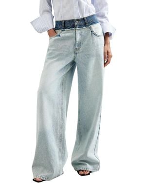 Desigual Wide Leg Jeans - Blue