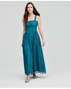 And Now This Cotton Square-neck Maxi Dress - Blue