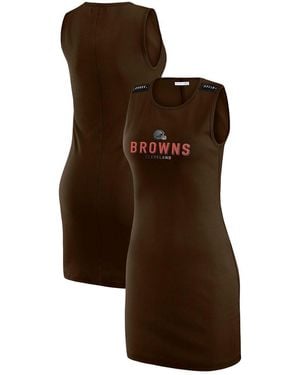 WEAR by Erin Andrews X Gracie Cleveland Browns Ribbed Tank Dress