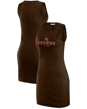 WEAR by Erin Andrews X Gracie Cleveland Browns Ribbed Tank Dress