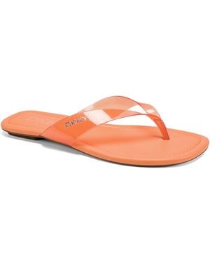 DKNY Hampton Flip Flop Sandals - Pink