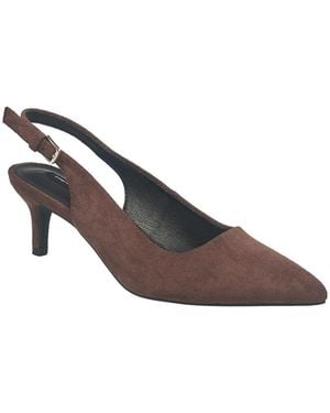 French Connection Quinn Suede Pumps - Brown