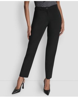 DKNY Slim Ankle Pants - Black