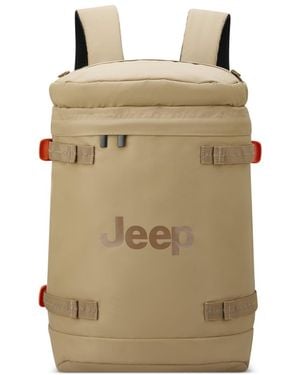Jeep Js013c Cylindrical Backpack - Natural