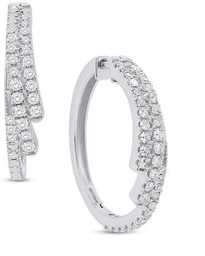 Forever Grown Diamonds Lab-grown Diamond Hoop Earrings (1 Ct. T.w. - White