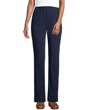 Lands' End Tall Sport Knit High Rise Pants - Blue