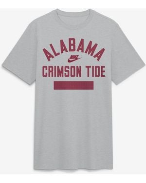 Nike Alabama Crimson Tide Arch Wordmark Legacy Tri-blend T-shirt - Gray