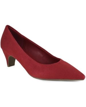 Kenneth Cole Marist Faux Leather Slip-on Pumps - Red