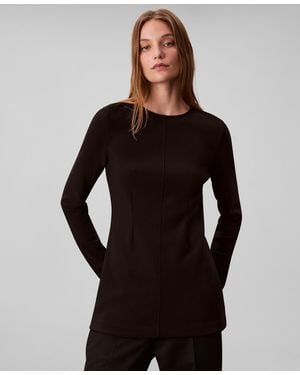 Calvin Klein Tailored Long Sleeve Tunic - Black