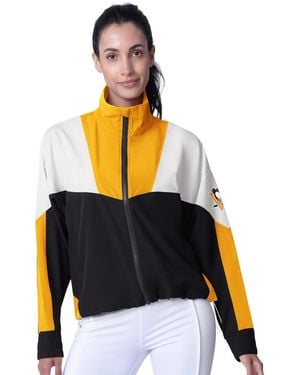 MSX by Michael Strahan Black/gold Pittsburgh Penguins Tessa Full-zip Jacket