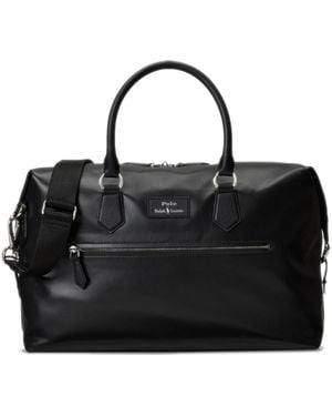 Polo Ralph Lauren Smooth Leather Duffel - Black