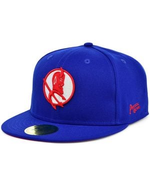 Physical Culture Los Angeles Red Devils Black Fives Fitted Hat - Blue