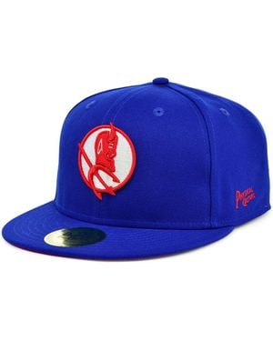 Physical Culture Los Angeles Red Devils Black Fives Fitted Hat - Blue