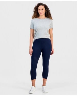 Style & Co. Petite High-rise Cropped leggings - Blue