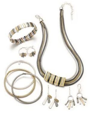 Nine West Tri Tone Fashion Jewelry Collection - Metallic