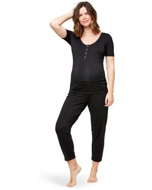 Nom Maternity Maternity Rhys Pj Tee - Black