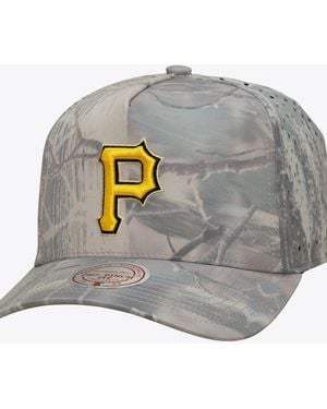 Mitchell & Ness Pittsburgh Pirates Perfect Pro Pinch Adjustable Hat - Gray