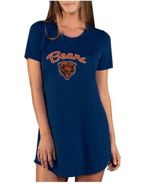 Concepts Sport Chicago Bears Marathon Knit Nightshirt - Blue