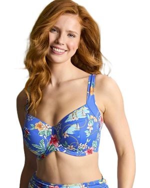 Panache Paradiso Olivia Underwire Balcony Swim Bra - Blue