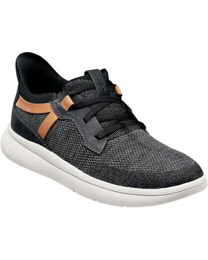 Florsheim Fleet Knit Elastic Lace Slip-on Sneakers - Black