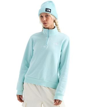 The North Face Evolution Simple Dome Regular Quarter Zip Sweatshirt - Blue