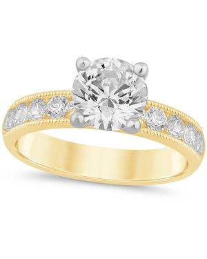 Macy's Certified Lab-grown Diamond Solitaire Ring (2-3/4 Ct. T.w. - Metallic